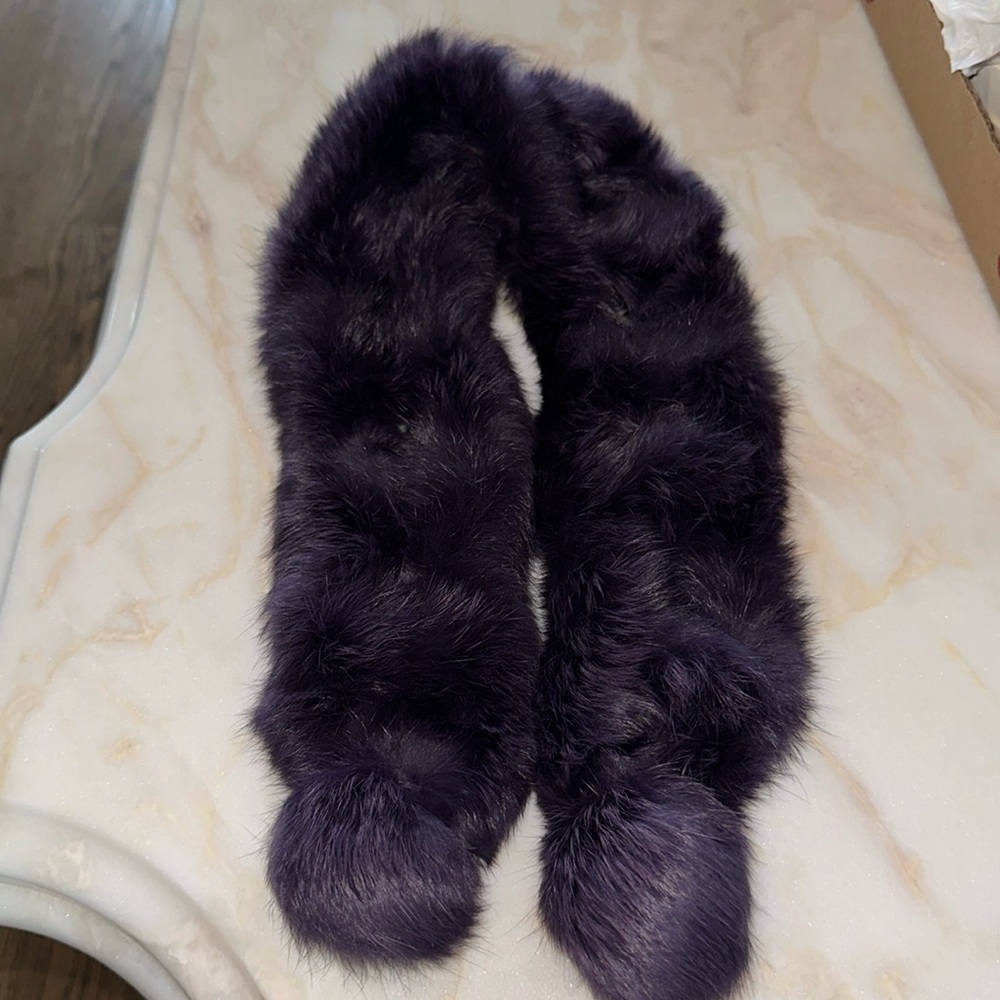 Purple rabbit for collar
